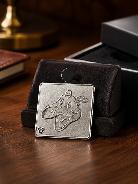 Disney Accessories - Disney Figment Silver Square Enamel Pin